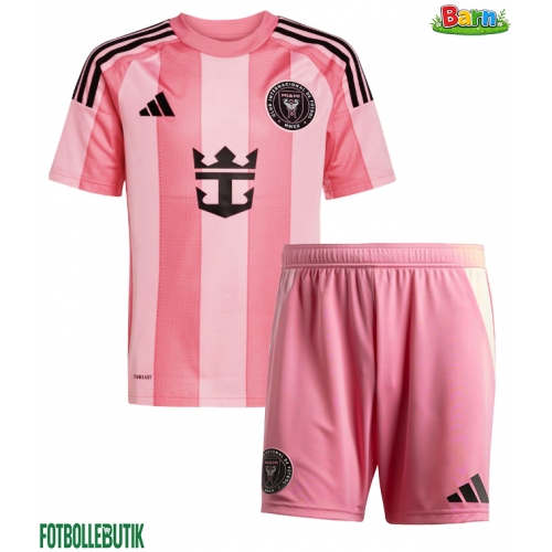 Inter Miami Hemmaställ Barn 2025-26 Kortärmad (+ Korta byxor)